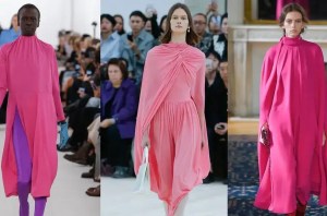 Reputation pink dresses triptych showcased show event