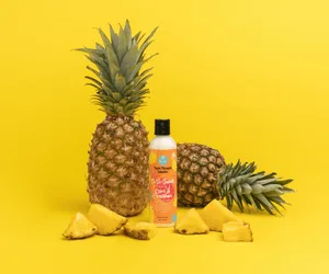 Valuable beauty gifts fruits installed yellow background