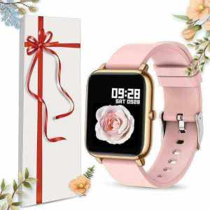 Creative nice connected watch installed white background